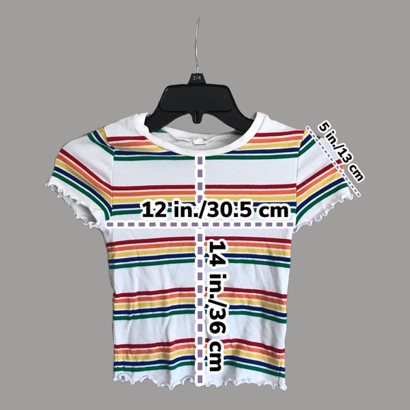 Rainbow striped tee - Picture 3 of 3